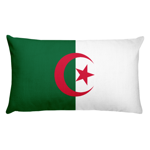 Default Title Algeria Flag Allover Print Rectangular Pillow Home by Design Express