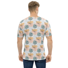 Pasty Flower Line Pattern Men's T-shirt by Design Express