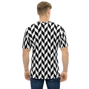 Chevron Flip Pattern Men's Full Print T-shirt by Design Express