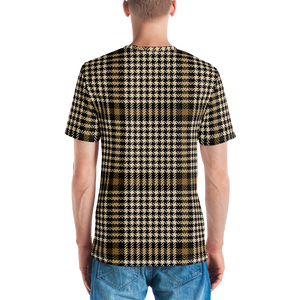 Herringbone Glen Plaid Pattern Full Print T-shirt by Design Express