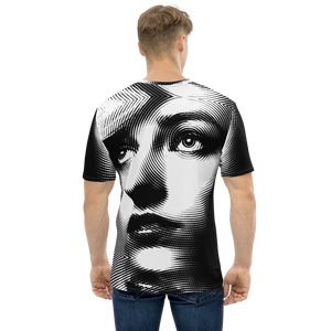 Face Art Black and white Men's T-shirt by Design Express