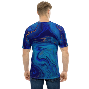 Blue Marble Men's T-shirt by Design Express