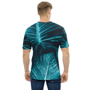 Turquoise Leaf Men's T-shirt by Design Express