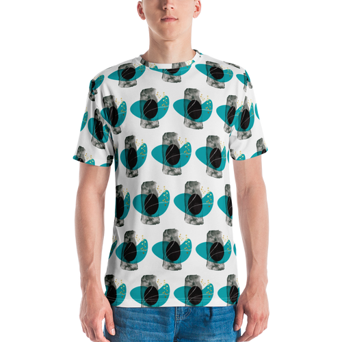 XS Composition Abstract Art Pattern Men's T-shirt by Design Express