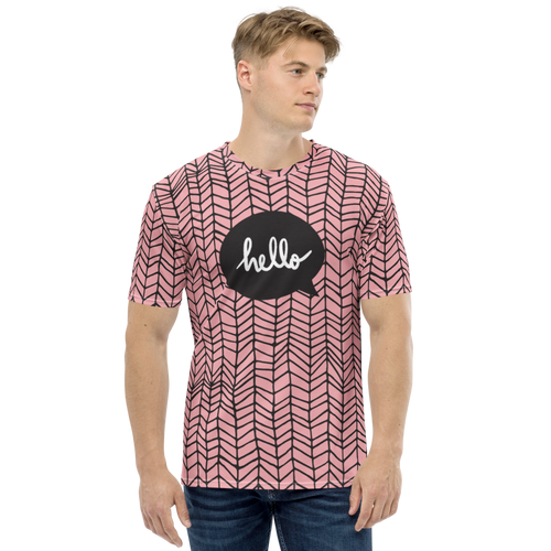 XS Hello Men's Full Print T-shirt by Design Express