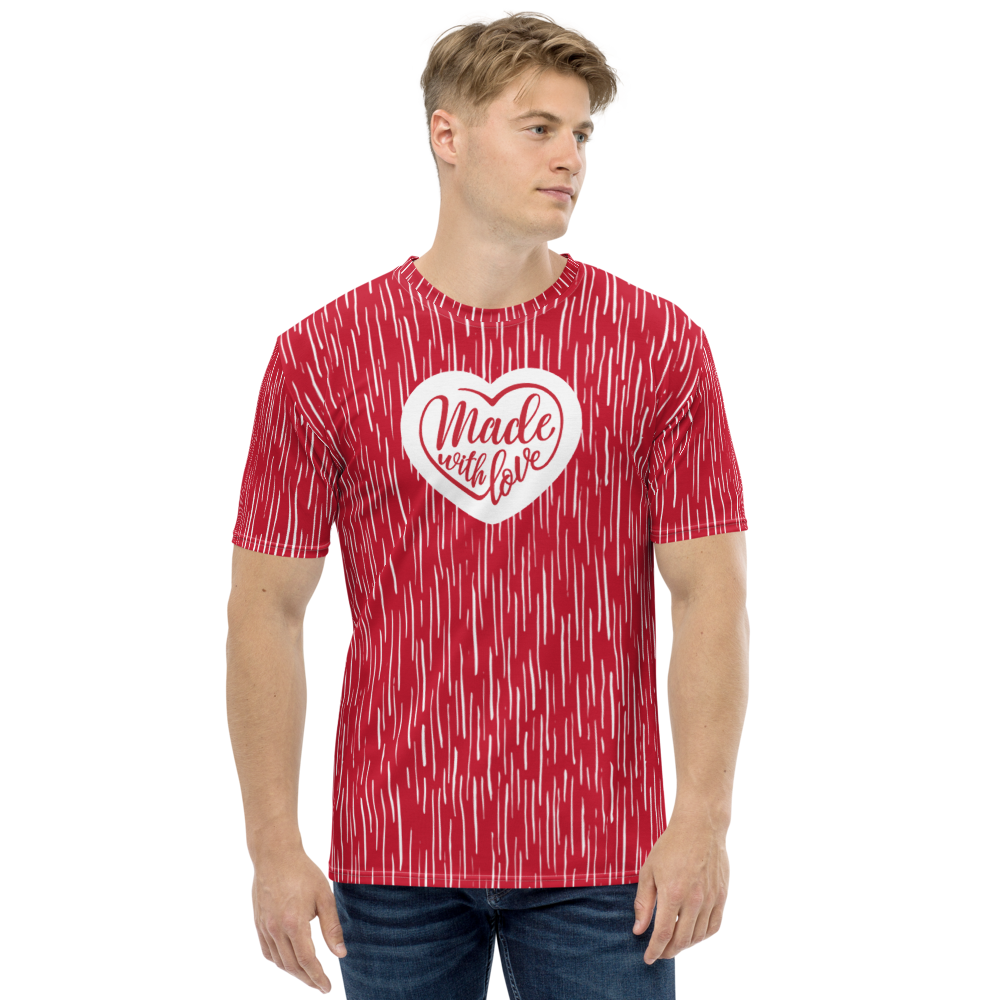 XS Made With Love (Heart) T-shirt by Design Express