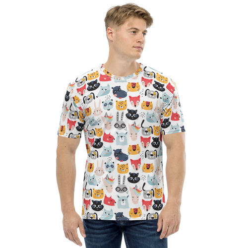 XS Funny Animal Pattern Full Print T-shirt by Design Express