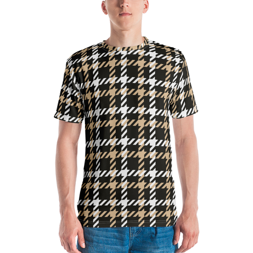 XS Houndstooth Large Pattern Full Print T-shirt by Design Express