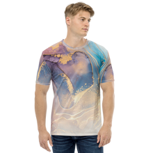 XS Soft Marble Liquid ink Art Full Print T-shirt by Design Express