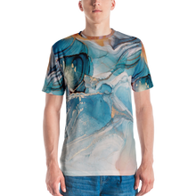 XS Colorful Marble Liquid ink Art Full Print T-shirt by Design Express