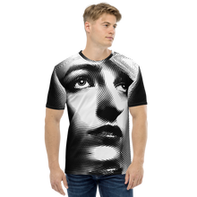 XS Face Art Black and white Men's T-shirt by Design Express