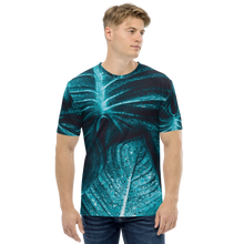 XS Turquoise Leaf Men's T-shirt by Design Express