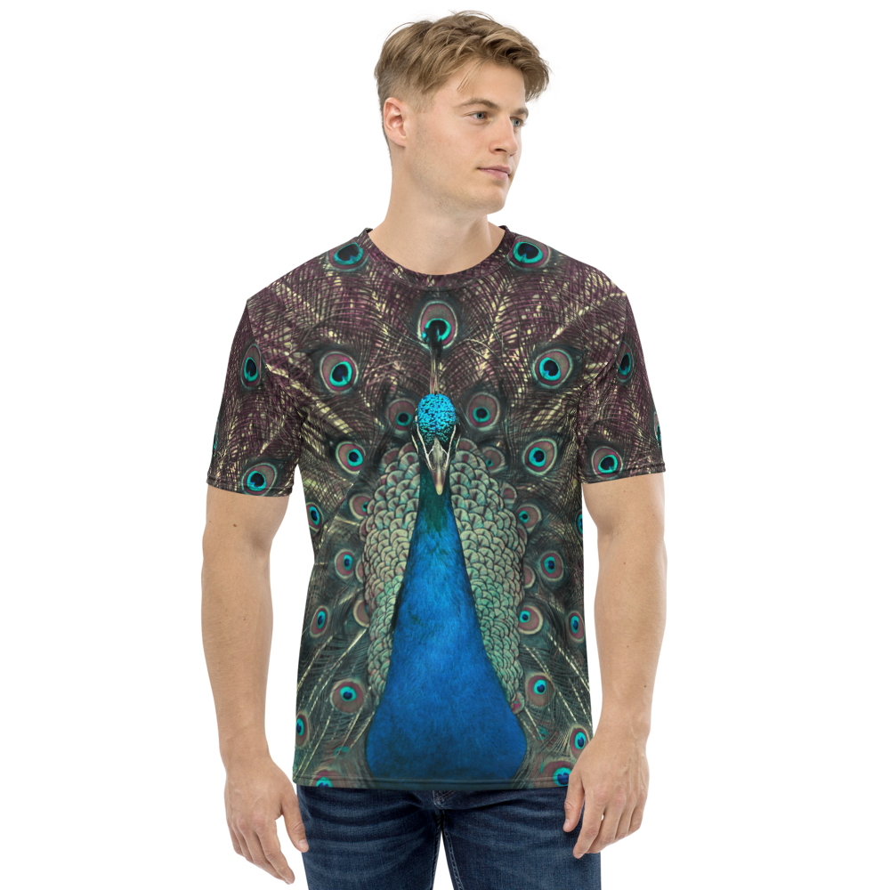 XS Peacock Men's T-shirt by Design Express