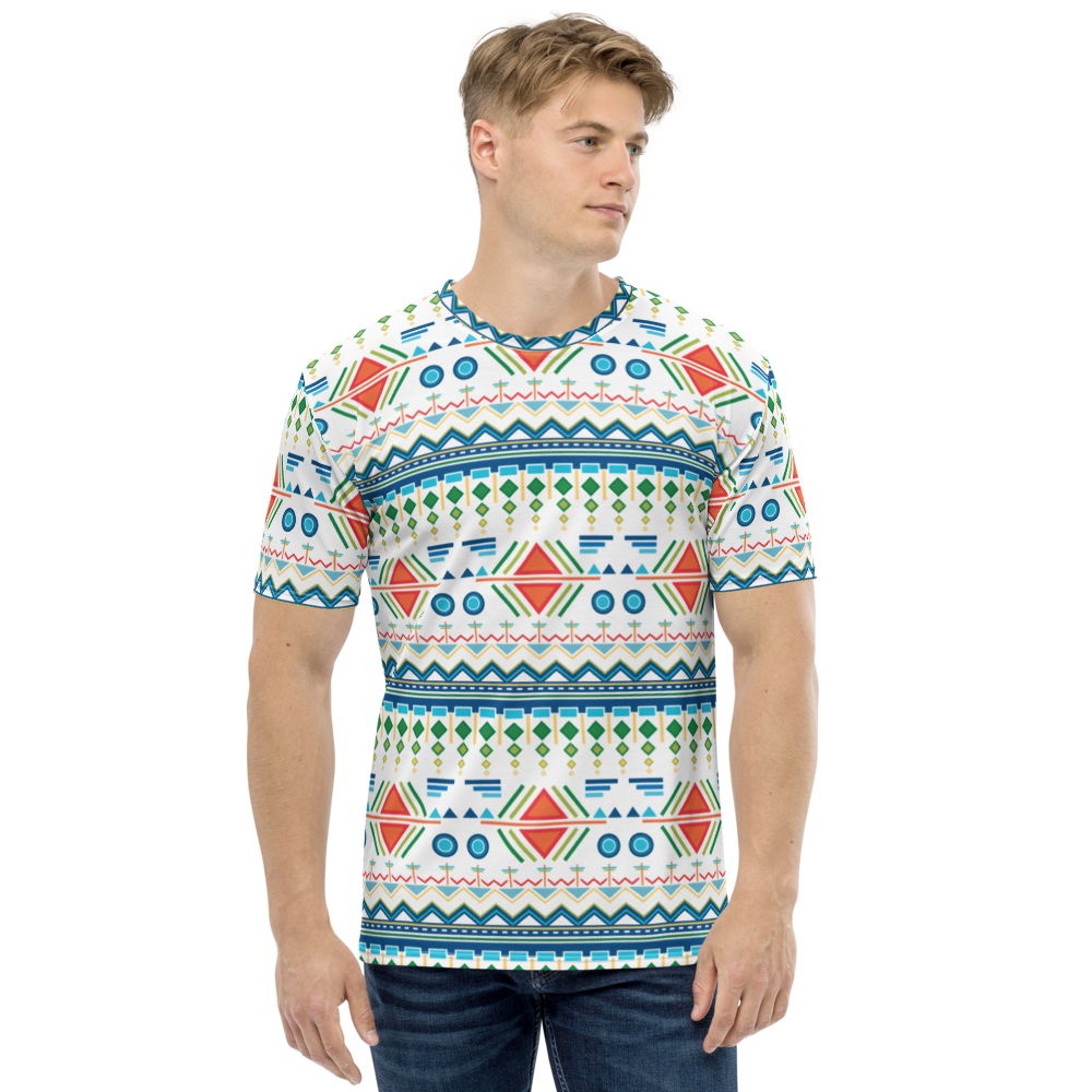 XS Traditional Pattern 06 Full Print Men's T-shirt by Design Express