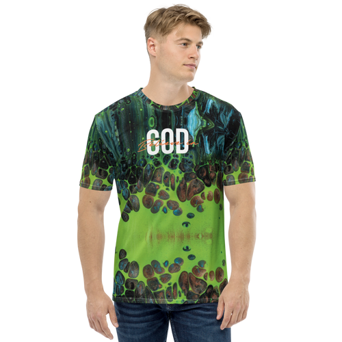 XS Believe in God Full Print T-shirt by Design Express