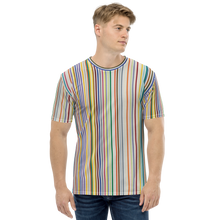 XS Colorfull Stripes Men's T-shirt by Design Express