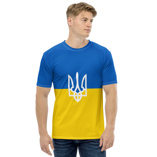 XS Ukraine Trident Men's T-shirt by Design Express