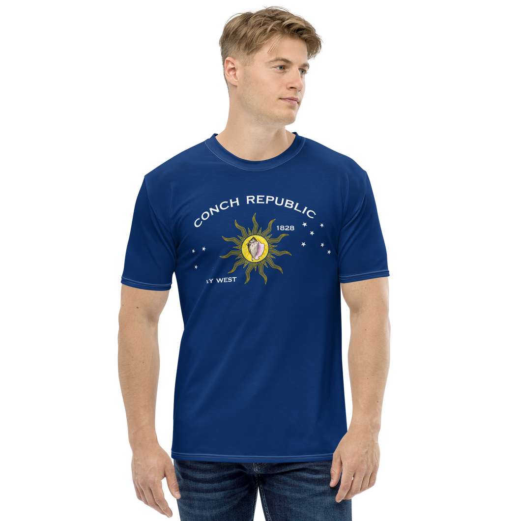 Conch Republic Key West All-Over Print Men's Crew Neck T-Shirt