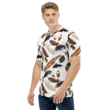 Feathers Pattern All-Over Print Men's T-shirt by Design Express