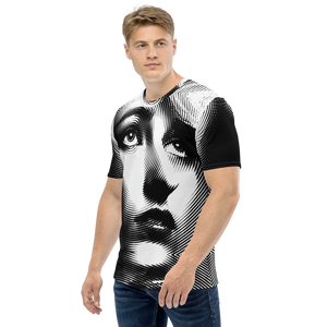 Face Art Black and white Men's T-shirt by Design Express