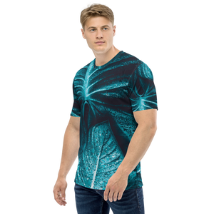 Turquoise Leaf Men's T-shirt by Design Express