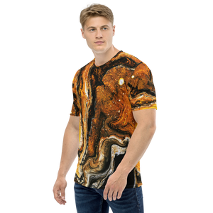 Yellow Orange Abstract Men's T-shirt by Design Express