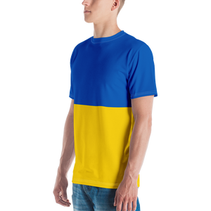 Ukraine Flag (Support Ukraine) Men's T-shirt by Design Express