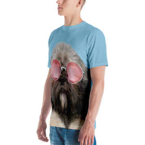 Cute Dog All-Over Print Men's Crew Neck T-Shirt