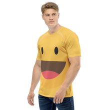 Happy Smiley "Emoji" All-Over Print Men's Crew Neck T-Shirt