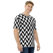 Chevron Flip Pattern Men's Full Print T-shirt by Design Express