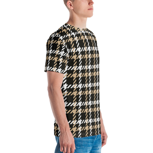 Houndstooth Large Pattern Full Print T-shirt by Design Express