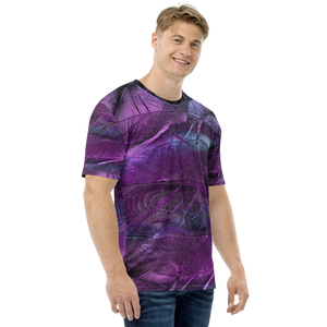 Purple Feathers Men's T-shirt by Design Express