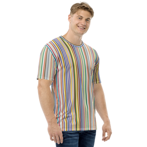 Colorfull Stripes Men's T-shirt by Design Express