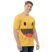 Happy Smiley "Emoji" All-Over Print Men's Crew Neck T-Shirt