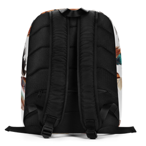 Feathers Pattern Minimalist Backpack by Design Express