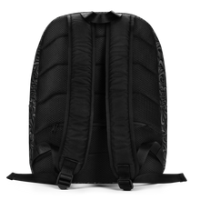 3D Black Ornament Pattern Minimalist Backpack by Design Express