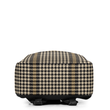 Herringbone Glen Plaid Pattern Minimalist Backpack by Design Express