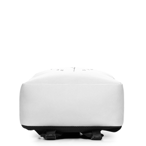 Be the change that you wish to see in the world Minimalist White Backpack by Design Express