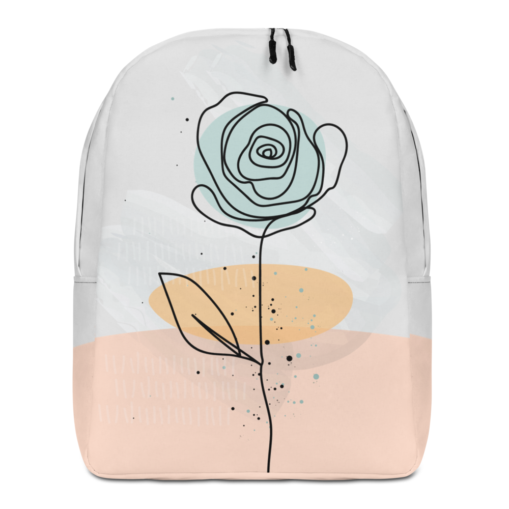 Default Title Pasty Flower Line Minimalist Backpack by Design Express