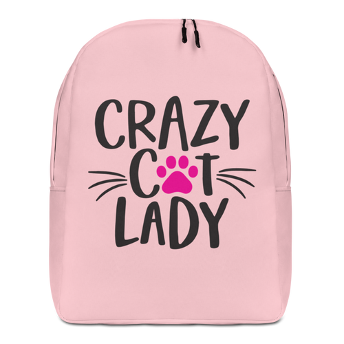 Default Title Crazy Cat Lady (Cat Lover) Funny Minimalist Backpack by Design Express