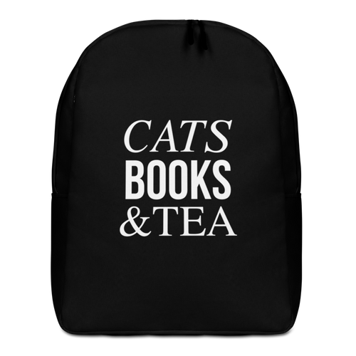 Default Title Cats Books Tea (Funny) Minimalist Backpack by Design Express