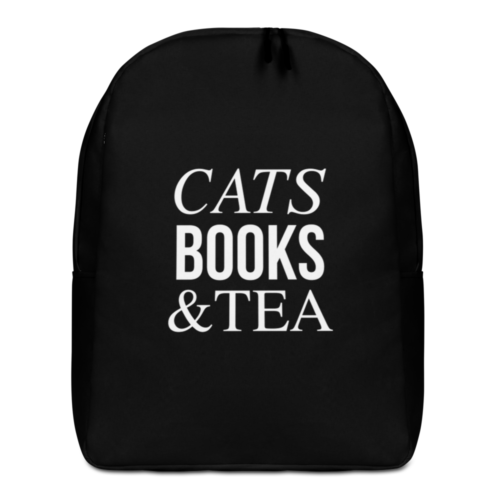 Default Title Cats Books Tea (Funny) Minimalist Backpack by Design Express