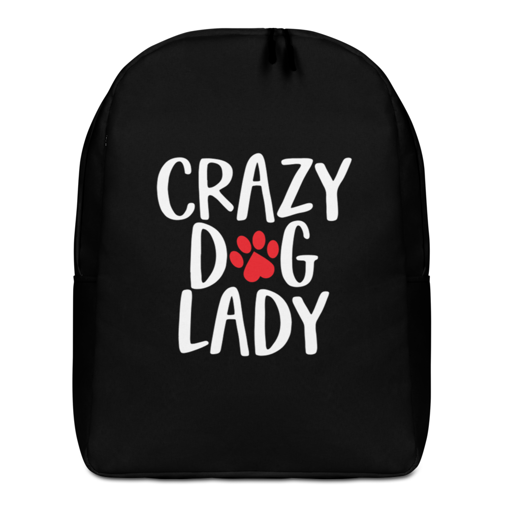 Default Title Crazy Dog Lady (Dog lover) Funny Minimalist Backpack by Design Express