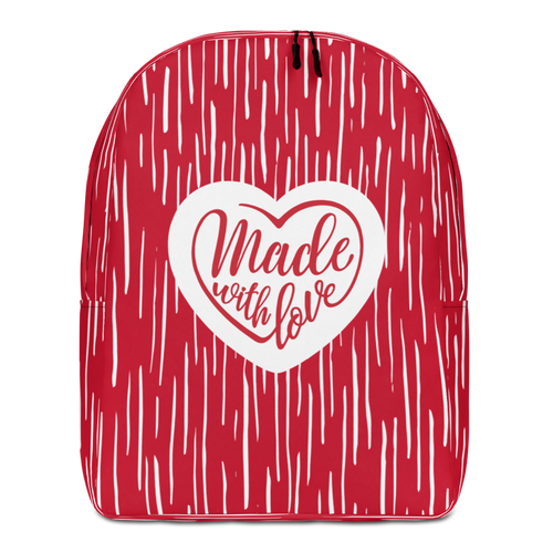 Default Title Made With Love (Heart) Minimalist Backpack by Design Express