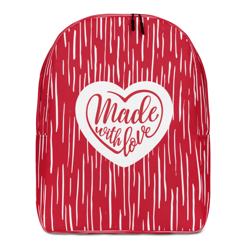 Default Title Made With Love (Heart) Minimalist Backpack by Design Express