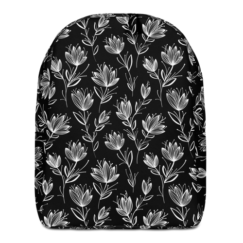 Default Title Leaf Line Pattern Minimalist Backpack by Design Express