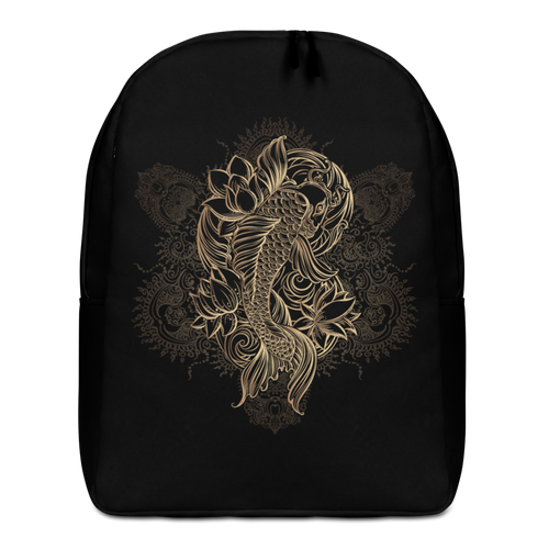 Default Title Gold Koi Fish Minimalist Backpack by Design Express