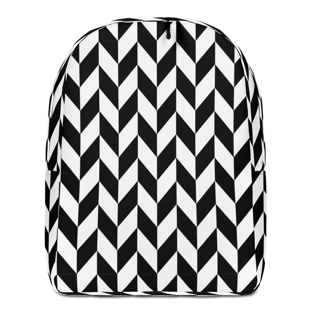 Default Title Chevron Flip Pattern Minimalist Backpack by Design Express