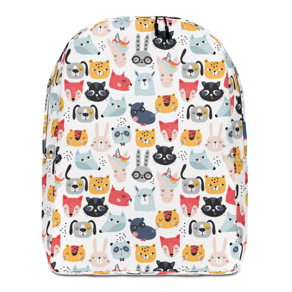 Default Title Funny Animal Pattern Minimalist Backpack by Design Express