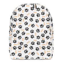 Default Title Dog Paws and Bones Pattern Minimalist Backpack by Design Express